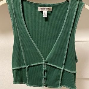Urban Outfitters - Button Up Tank Top - Green
